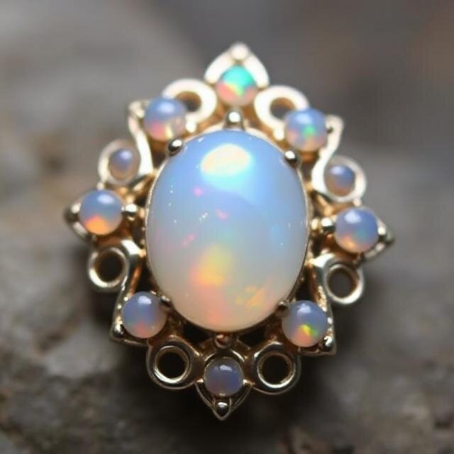In Which Metal Opal Birthstone Is Worn